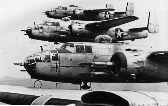 B-25s of the 77th Bomb Squadron