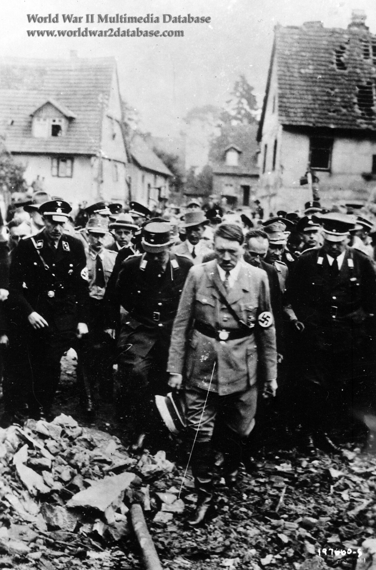 Hitler Tours Destruction of Oeschelbronn