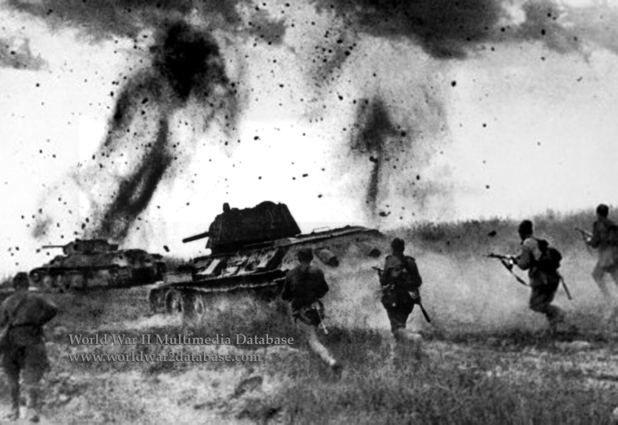T-34s of Fifth Guards Tank Army at the Battle of Prokhorovka