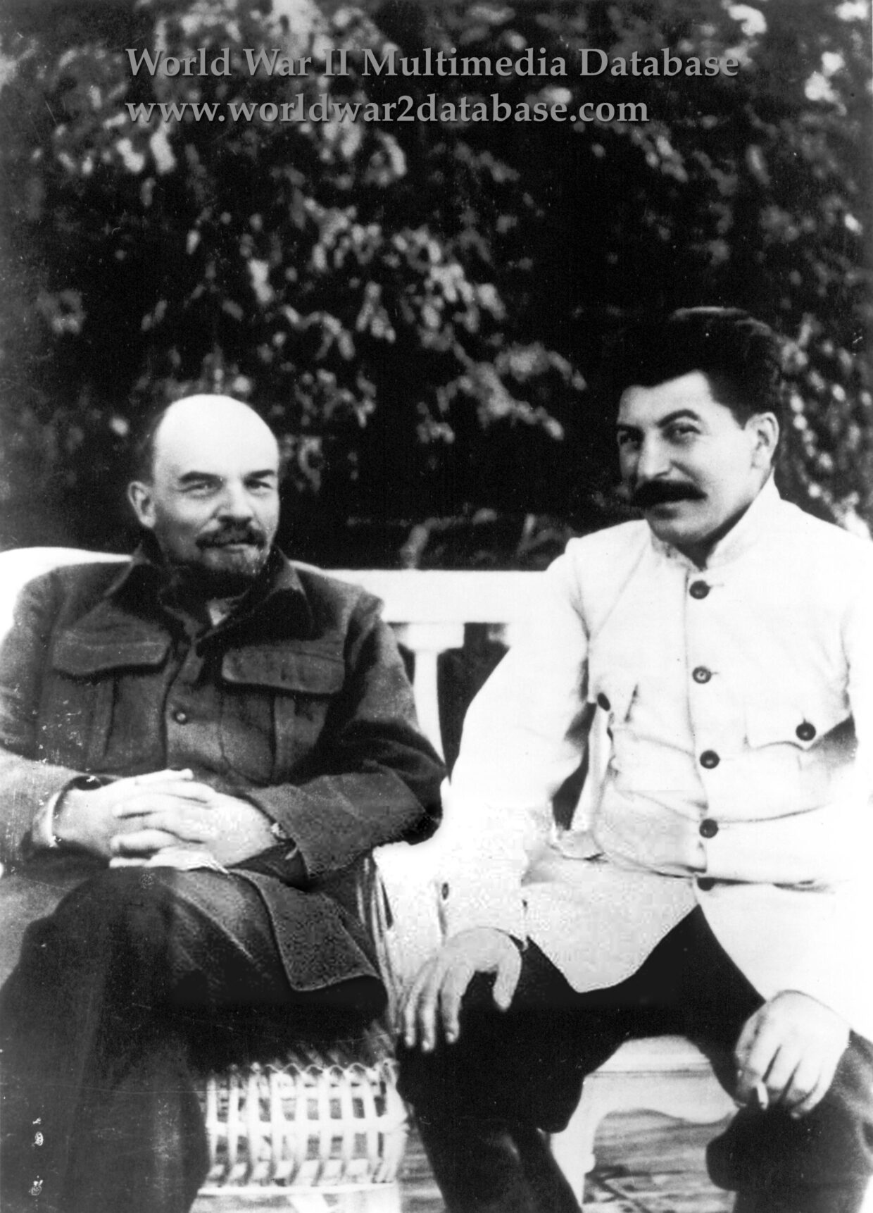Vladmir Lenin and Josef Stalin in Gorki