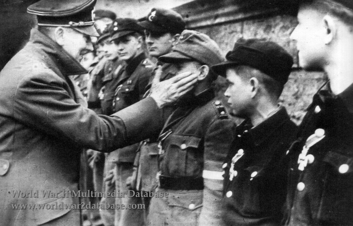 Adolf Hitler and Hitlerjugend Wilhelm “Willi“ Hubner
