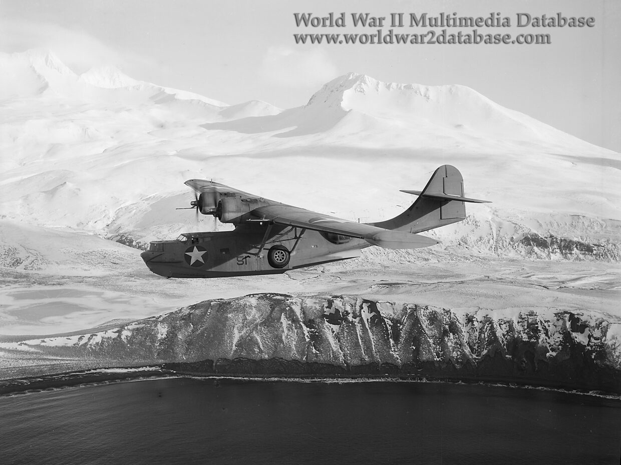 Consolidated PBY-5A Catalina Over Aleutians
