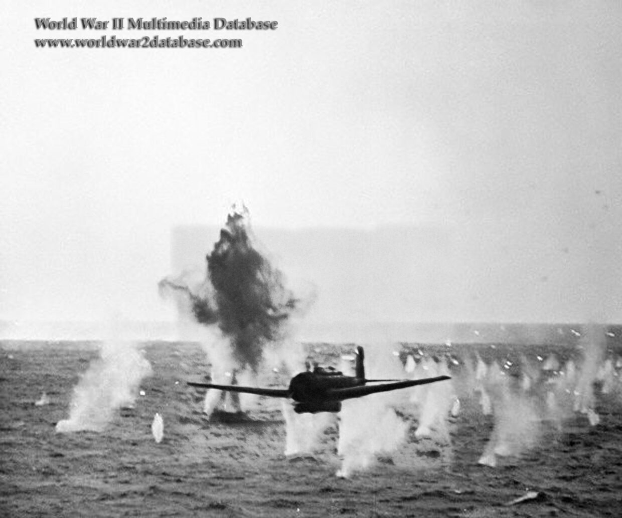 Nakajima B6N Tenzan Attacks USS Yorktown