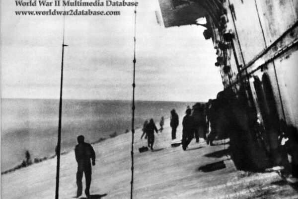 Abandon Ship Given on USS Yorktown (CV-5)