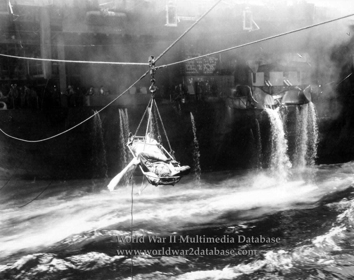 USS Bunker Hill (CV-17) Casualties Transferred to USS Wilkes-Barre (CL-103)