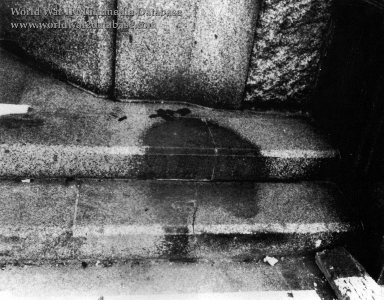 Human Shadow Etched In Stone